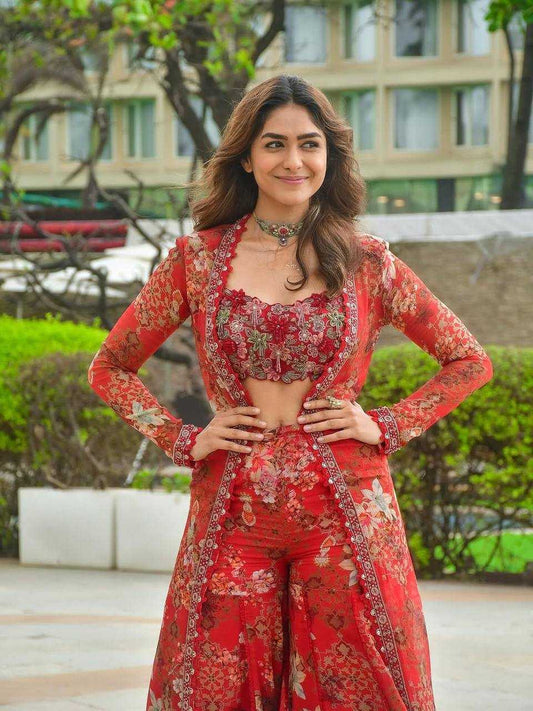 Faux Georgette  Embroidery Suits