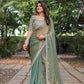 FENDY Party Wear Chiffon Lace Border Sarees - MYLUXURY LANE ENTERPRISE