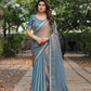 FENDY Party Wear Chiffon Lace Border Sarees - MYLUXURY LANE ENTERPRISE