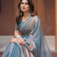 FENDY Party Wear Chiffon Lace Border Sarees - MYLUXURY LANE ENTERPRISE