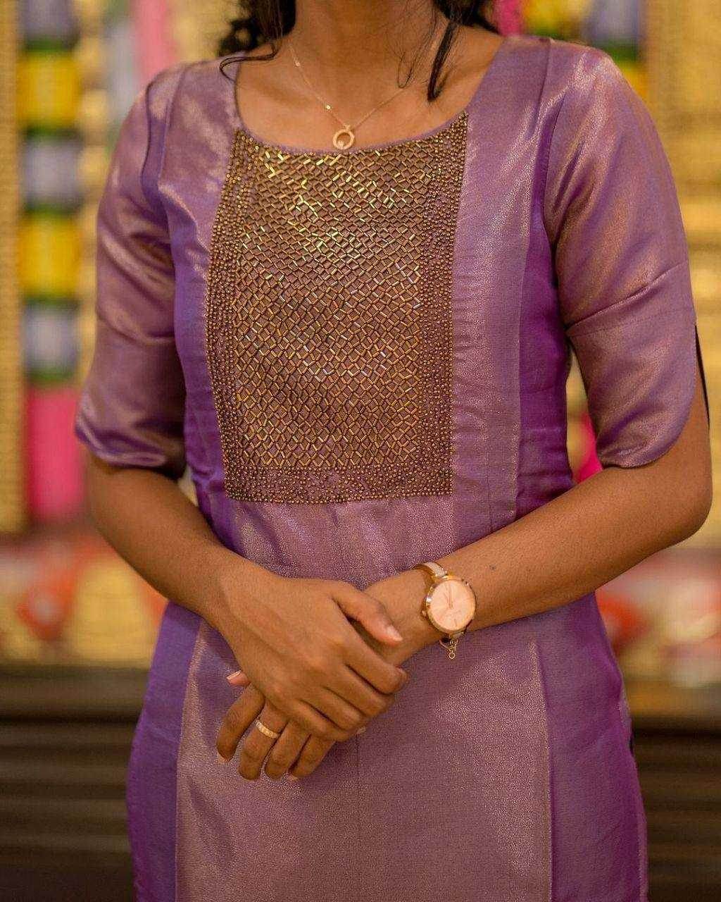 FENDY Ladies Silk Party wear Handwork Suit - MYLUXURY LANE ENTERPRISE