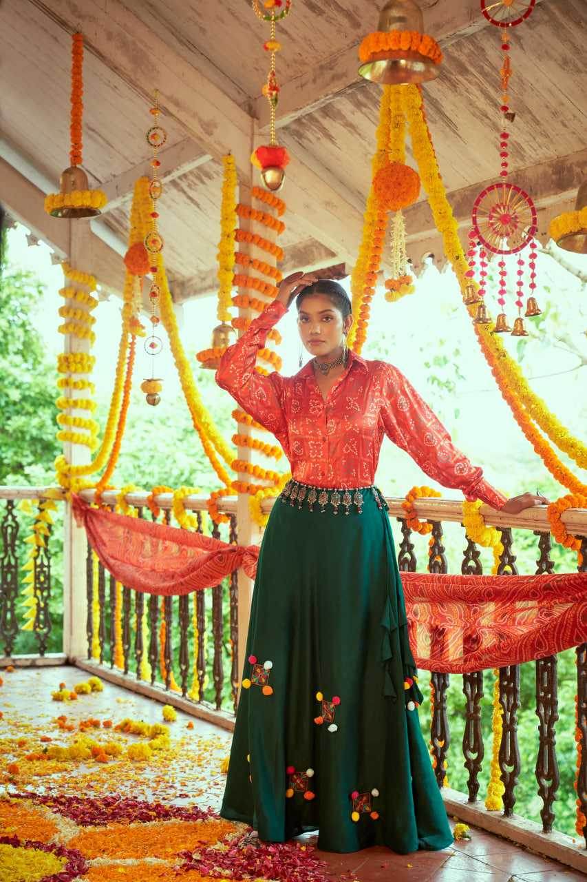 Gajji Silk Western Wears Top - MYLUXURY LANE ENTERPRISE