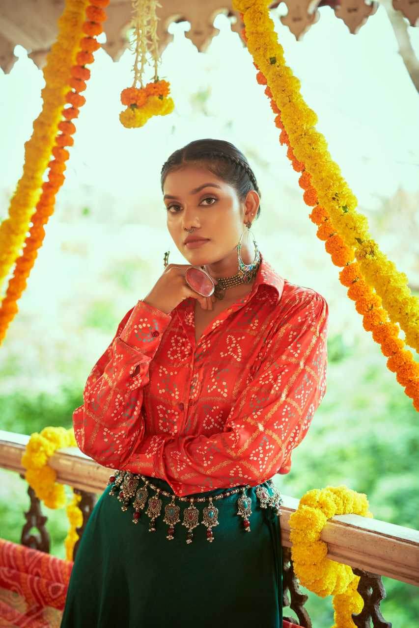Gajji Silk Western Wears Top - MYLUXURY LANE ENTERPRISE