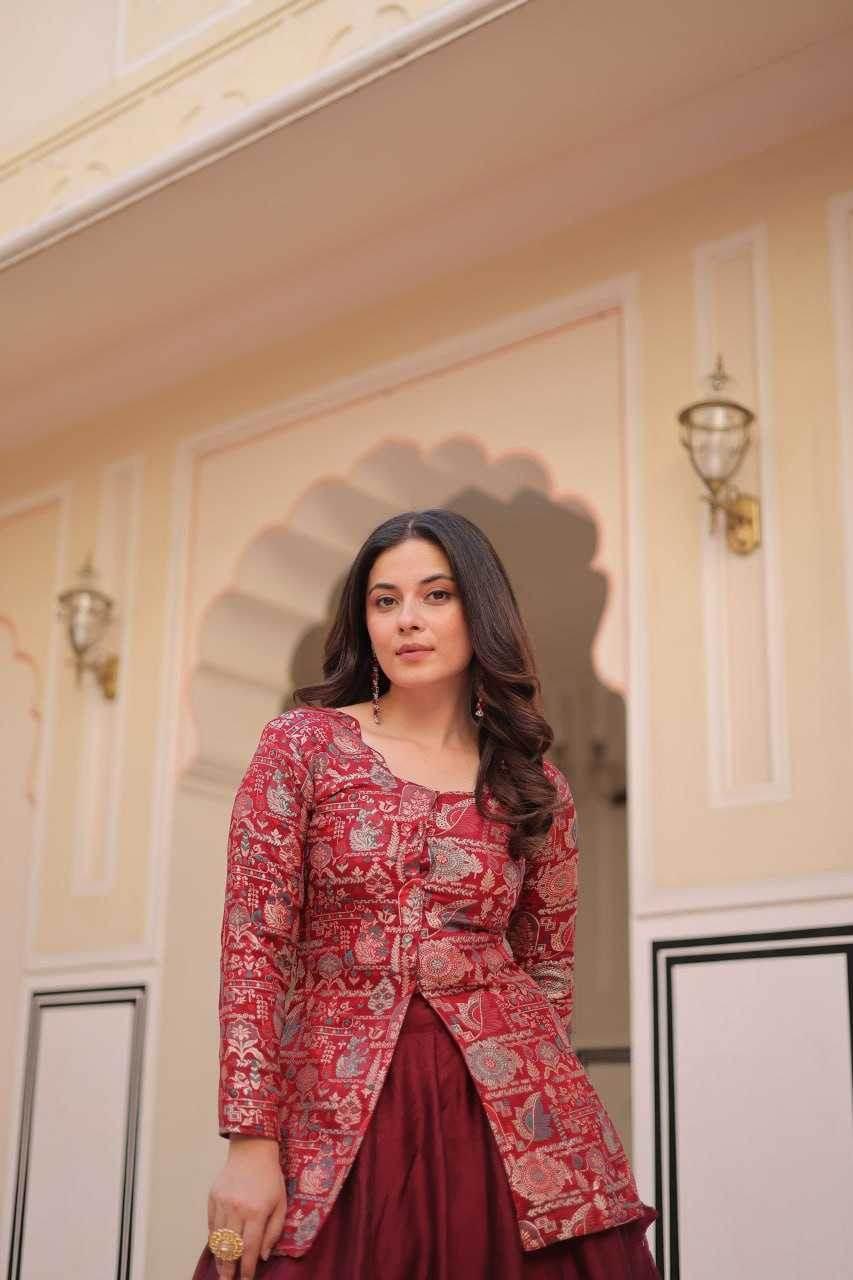 Simmer Lehenga With Blouse - MYLUXURY LANE ENTERPRISE