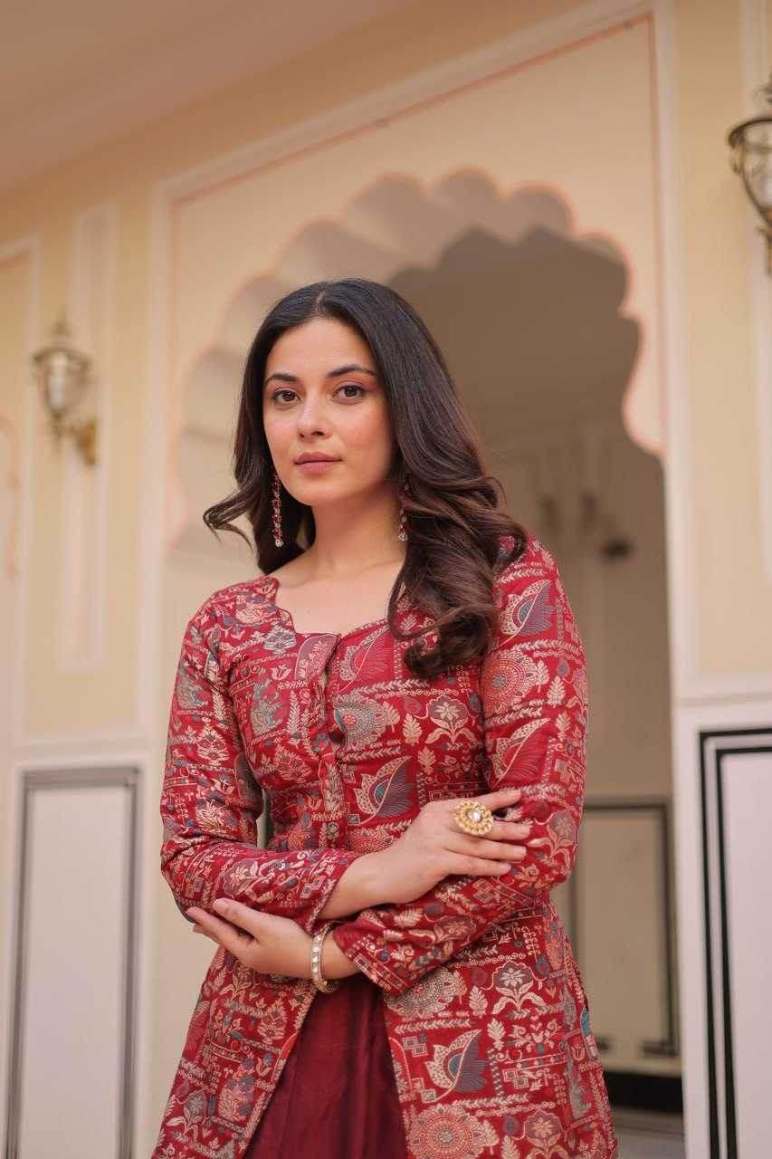 Simmer Lehenga With Blouse - MYLUXURY LANE ENTERPRISE