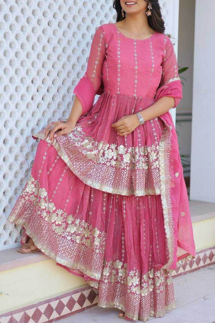 SHARARA SALWAR EMBROIDERY SUITS - MYLUXURY LANE ENTERPRISE