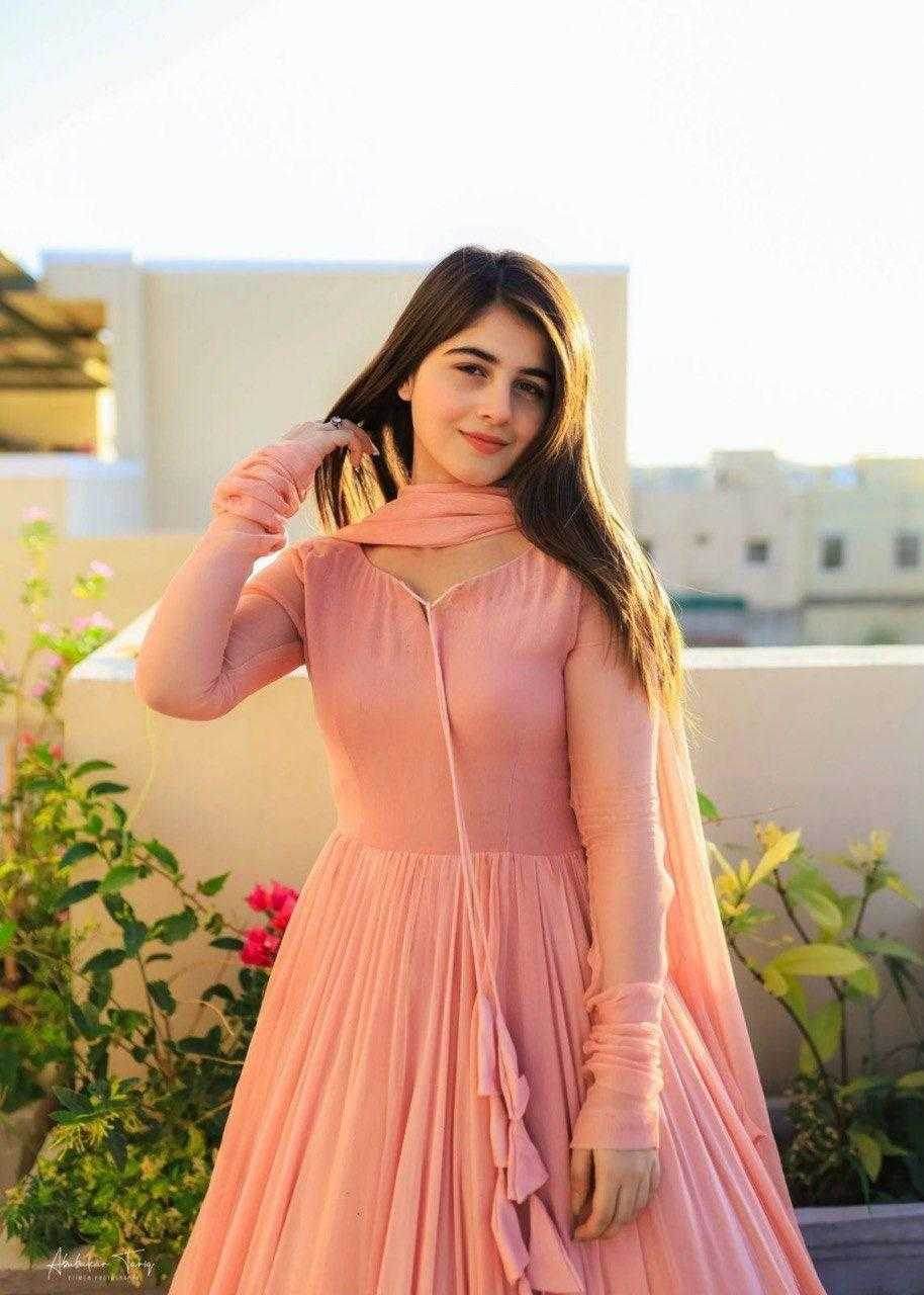 Georgette Long Gowns With Dupatta - MYLUXURY LANE ENTERPRISE