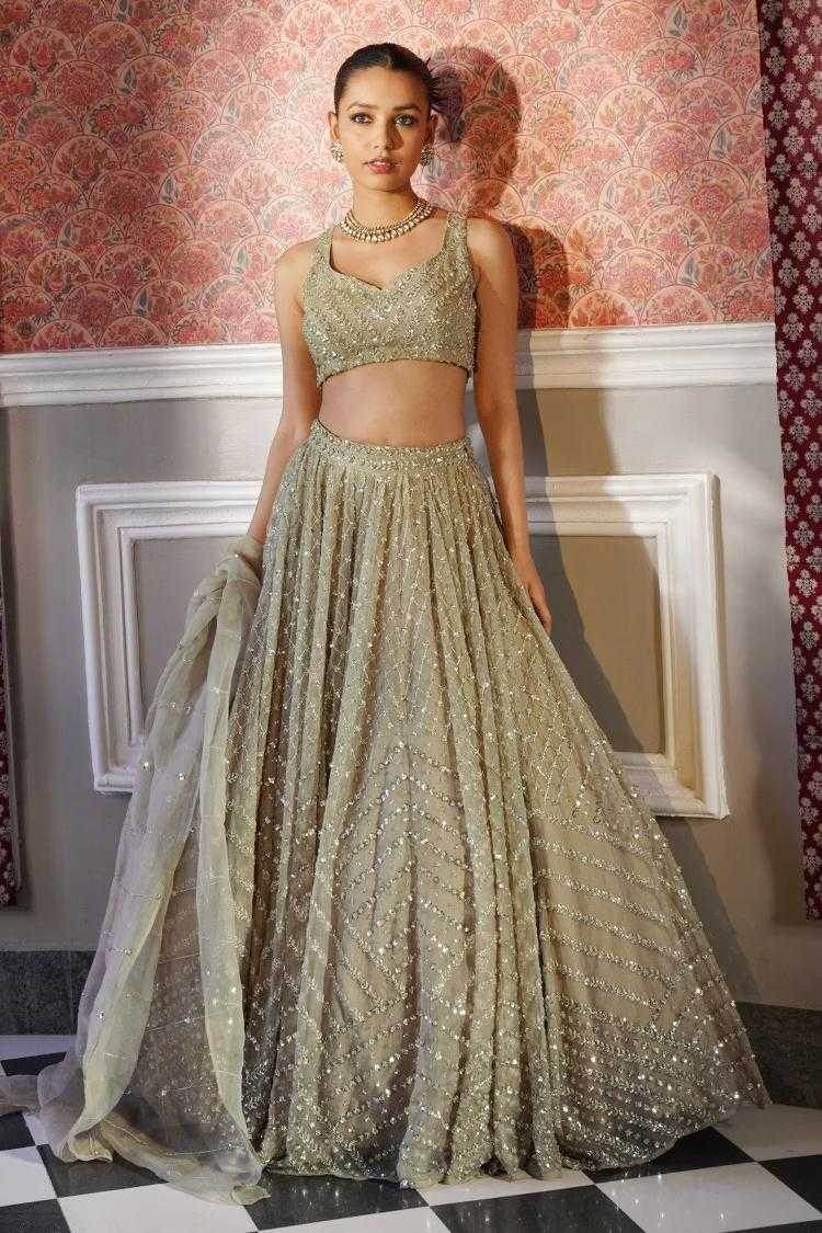 Georgette Embroidered Lehenga - MYLUXURY LANE ENTERPRISE