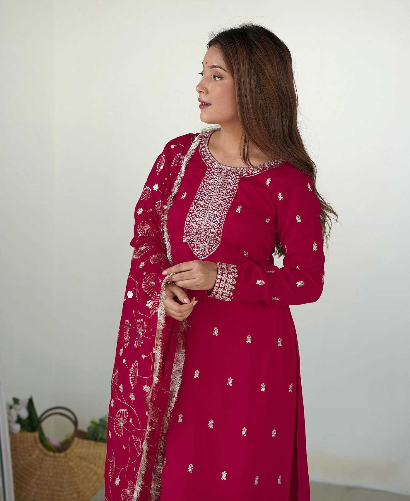 Georgette  Embroidery  Party wear suits