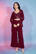 Western Wears Red Co-ord Set - MYLUXURY LANE ENTERPRISE