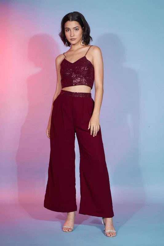 Western Wears Red Co-ord Set - MYLUXURY LANE ENTERPRISE