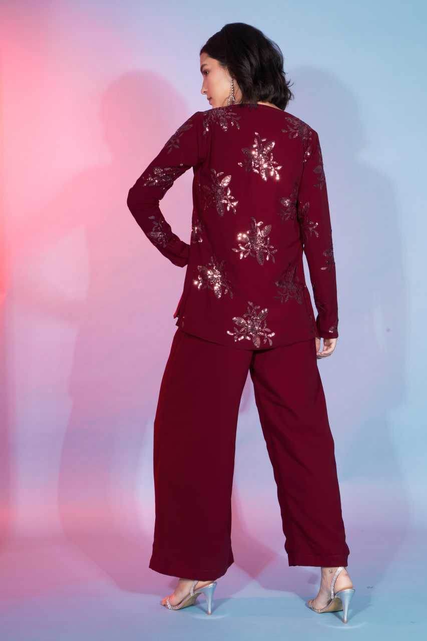 Western Wears Red Co-ord Set - MYLUXURY LANE ENTERPRISE
