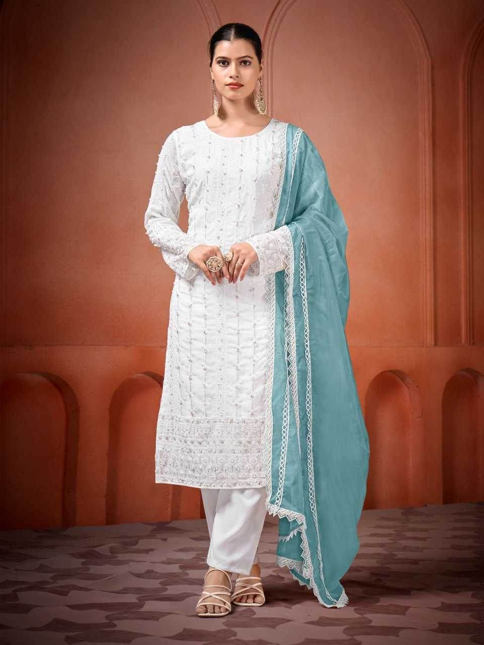 Georgette Embroidery Suit - MYLUXURY LANE ENTERPRISE