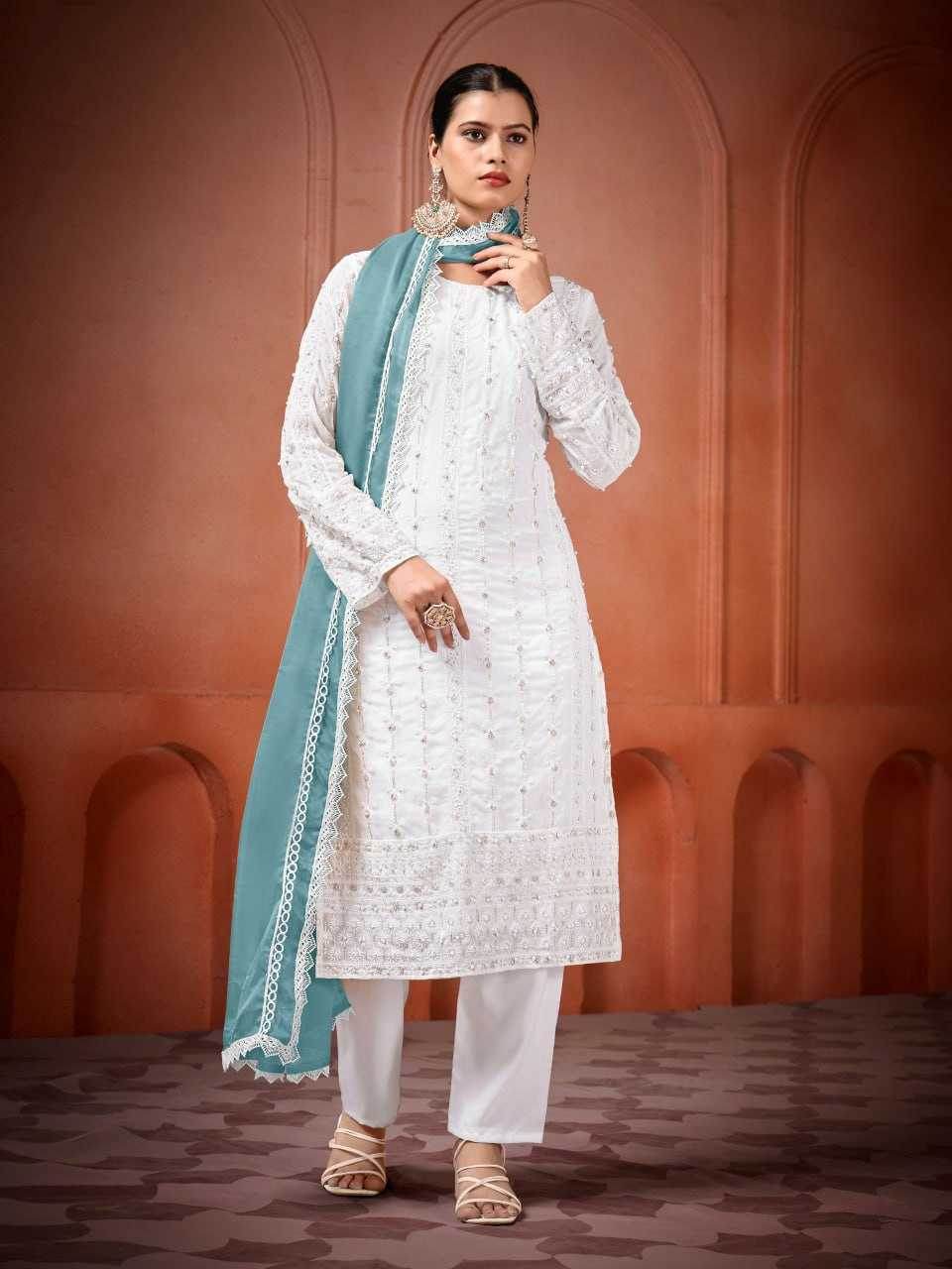 Georgette Embroidery Suit - MYLUXURY LANE ENTERPRISE