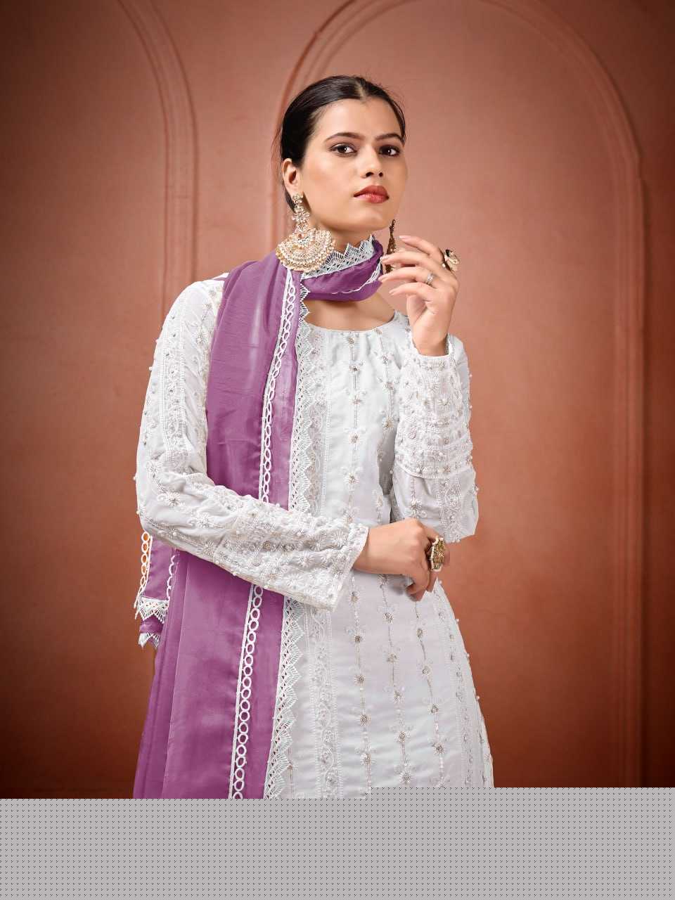 Georgette  Embroidery Suit