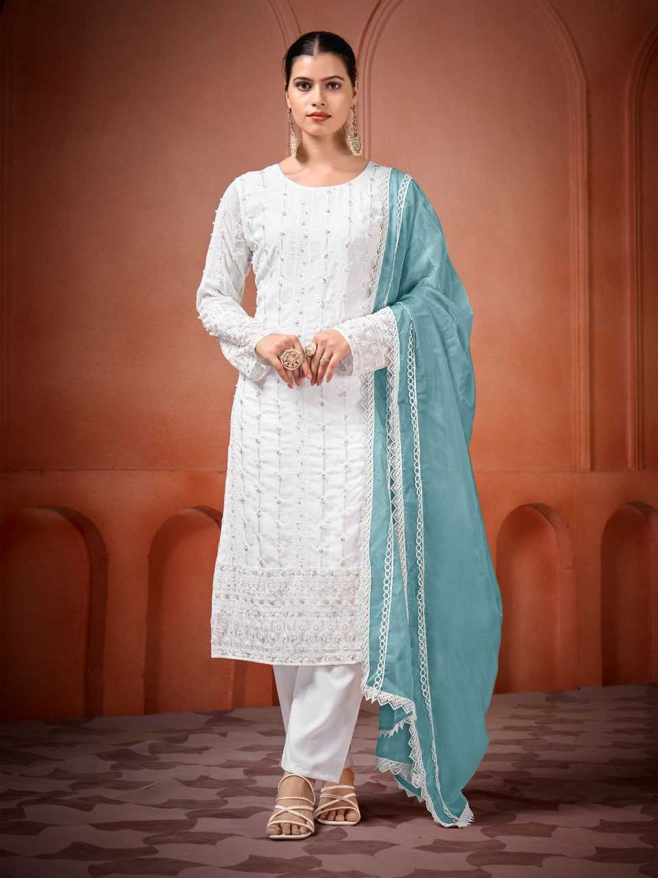 Georgette  Embroidery Suit