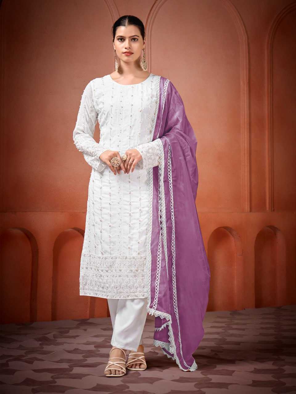 Georgette  Embroidery Suit