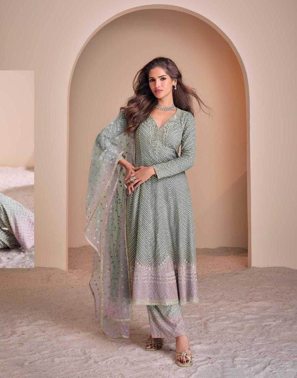 Georgette Embroidery Georgette Suit - MYLUXURY LANE ENTERPRISE
