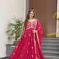 Georgette Designer Gown With Dupatta - MYLUXURY LANE ENTERPRISE