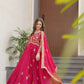 Georgette Designer Gown With Dupatta - MYLUXURY LANE ENTERPRISE