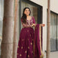 Georgette Designer Gown With Dupatta - MYLUXURY LANE ENTERPRISE
