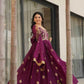 Georgette Designer Gown With Dupatta - MYLUXURY LANE ENTERPRISE