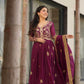 Georgette Designer Gown With Dupatta - MYLUXURY LANE ENTERPRISE