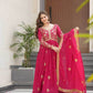 Georgette Designer Gown With Dupatta - MYLUXURY LANE ENTERPRISE