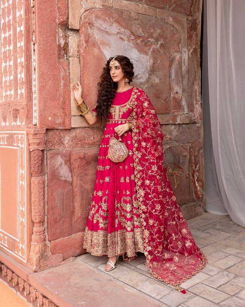 Embroidery  Anarkali Long Sequin Gown
