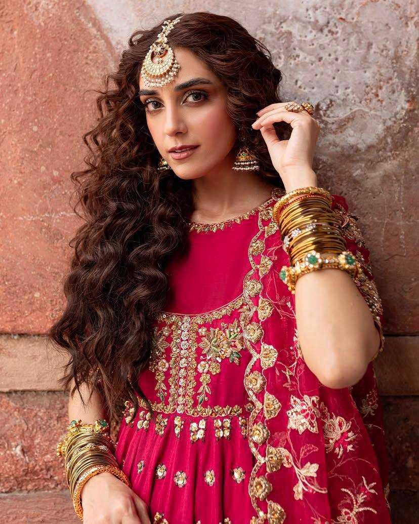 Embroidery  Anarkali Long Sequin Gown