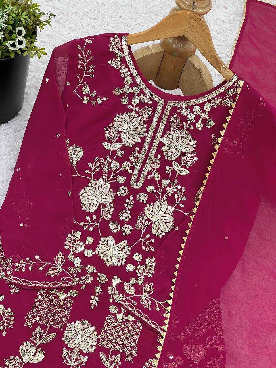 Georgette Embroidery Georgette Suit - MYLUXURY LANE ENTERPRISE
