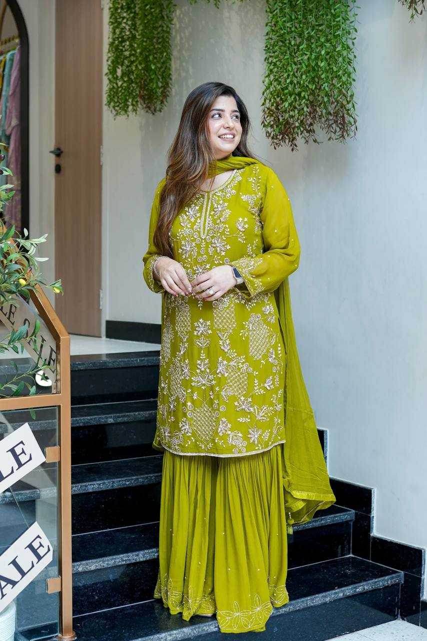 Georgette Embroidery Georgette Suit - MYLUXURY LANE ENTERPRISE