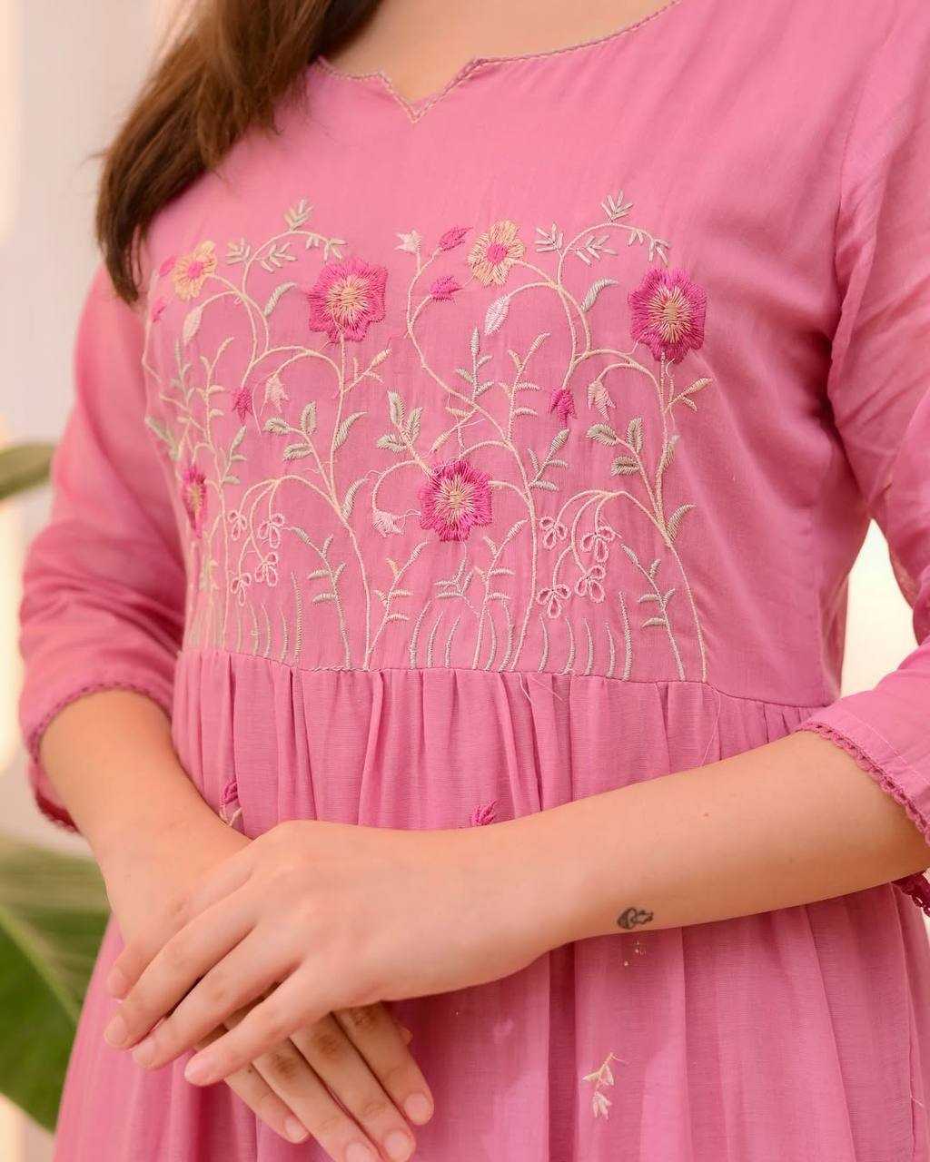 Georgette Embroidered Kurtis