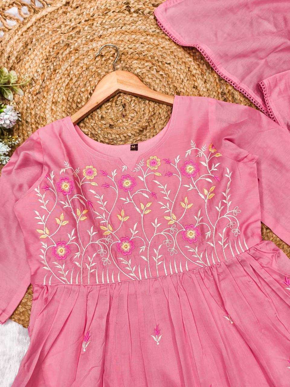 Georgette Embroidered Kurtis