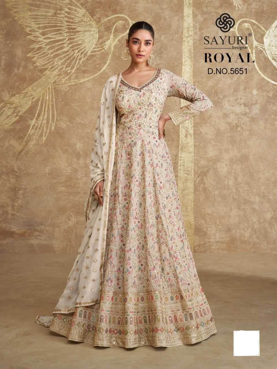 Georgette Anarkali Floor-Length Sequin Gown - MYLUXURY LANE ENTERPRISE