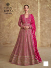 Georgette Anarkali Floor-Length Sequin Gown - MYLUXURY LANE ENTERPRISE