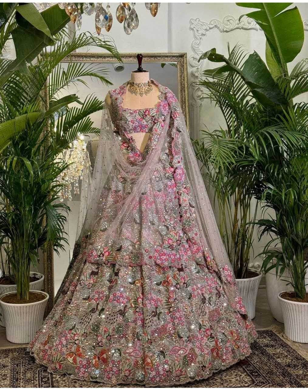 Georgette Designer Embroidered Lehenga - MYLUXURY LANE ENTERPRISE