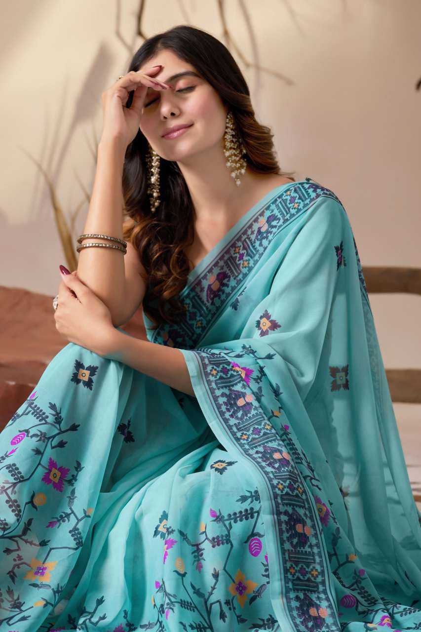 Georgette  Floral Sarees