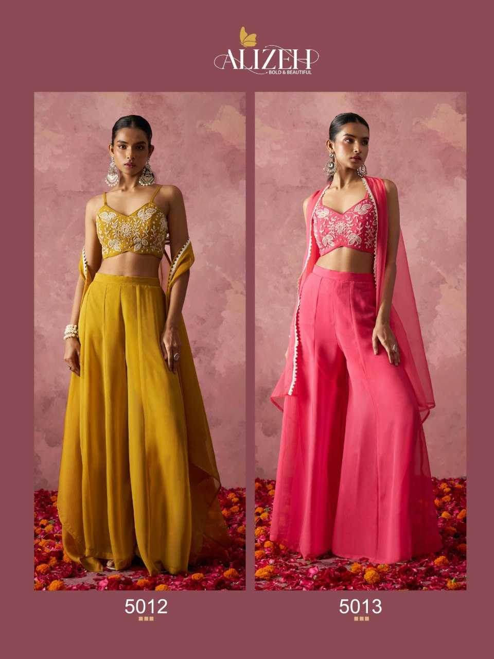 Georgette Indo Western Embroidery Suit - MYLUXURY LANE ENTERPRISE