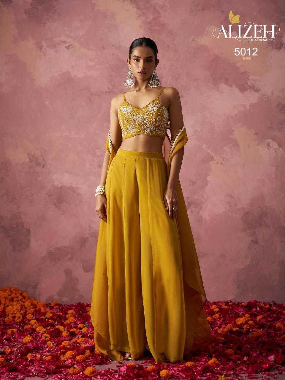Georgette Indo Western Embroidery Suit - MYLUXURY LANE ENTERPRISE