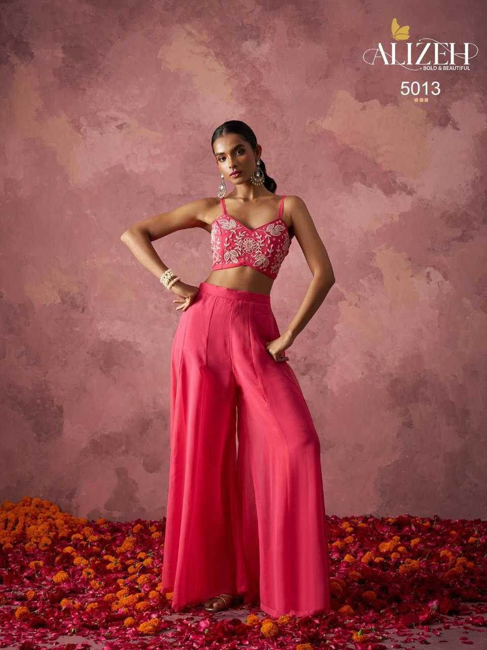 Georgette Indo Western Embroidery Suit - MYLUXURY LANE ENTERPRISE