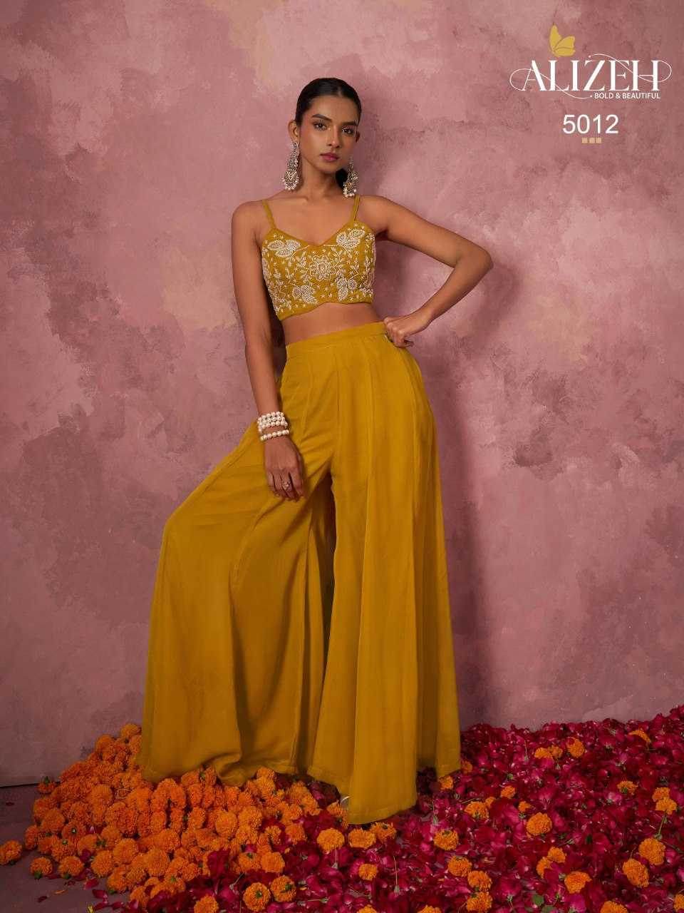 Georgette Indo Western Embroidery Suit - MYLUXURY LANE ENTERPRISE