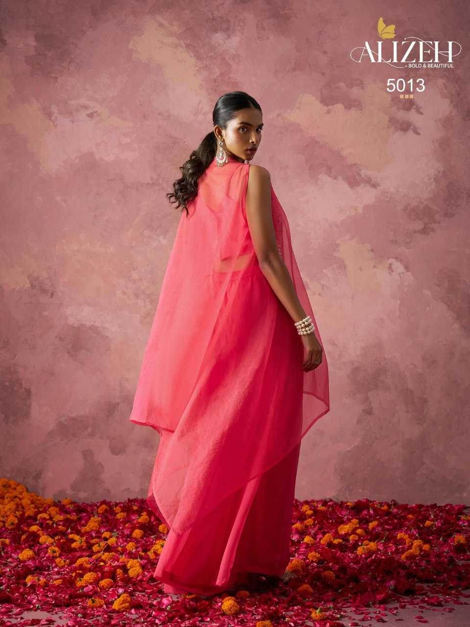 Georgette Indo Western Embroidery Suit - MYLUXURY LANE ENTERPRISE