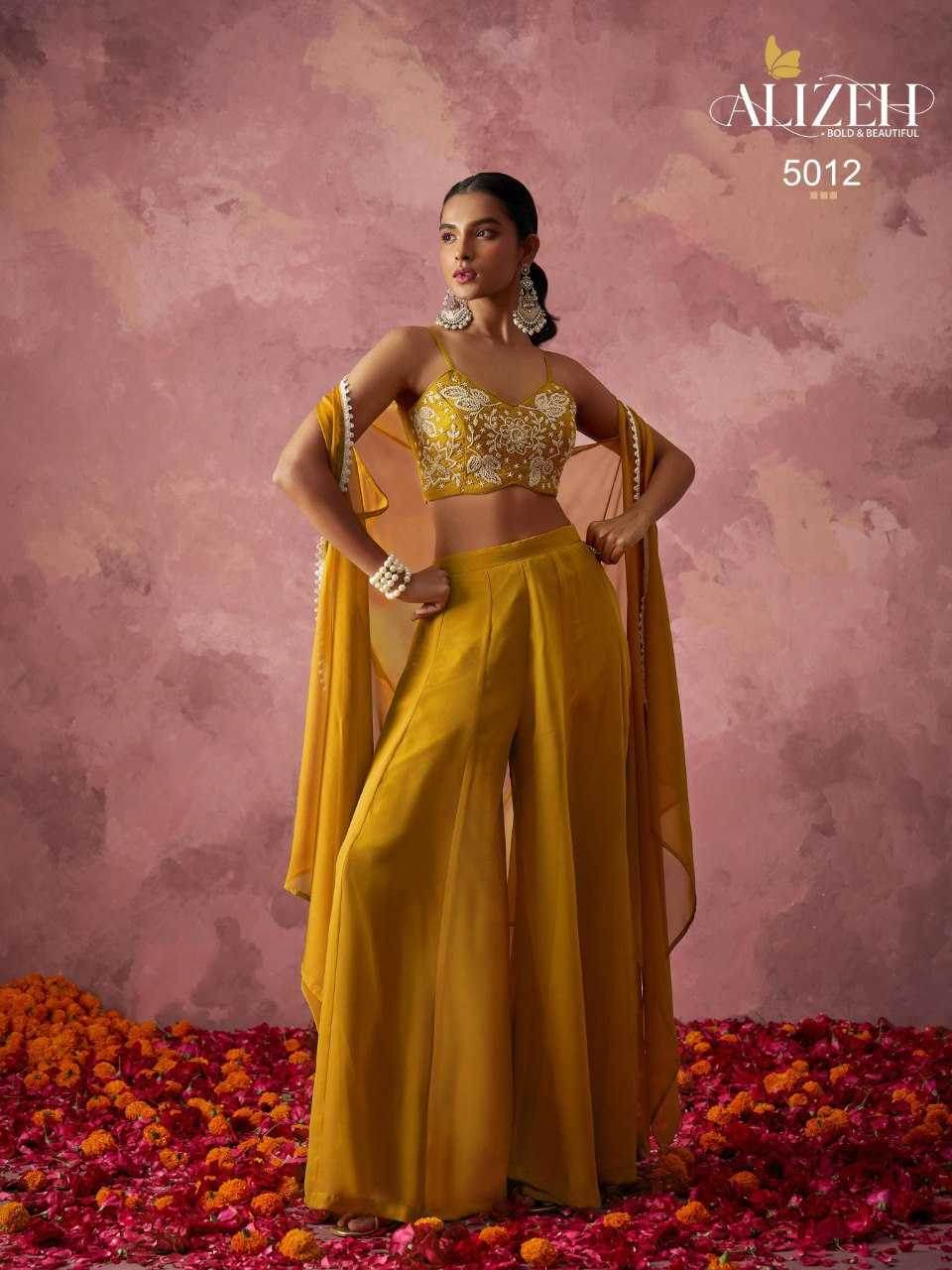 Georgette Indo Western Embroidery Suit - MYLUXURY LANE ENTERPRISE