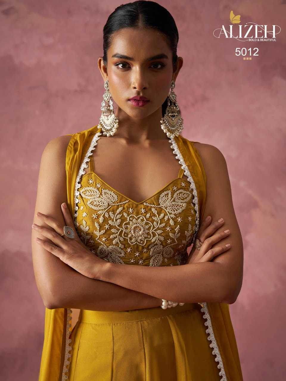 Georgette Indo Western Embroidery Suit - MYLUXURY LANE ENTERPRISE