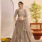 Georgette Embroidered Zari Work Sequins Lehenga