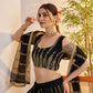 Georgette Embroidered Zari Work Sequins Lehenga