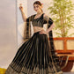 Georgette Embroidered Zari Work Sequins Lehenga