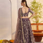 Georgette Embroidered Zari Work Sequins Lehenga