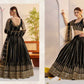 Georgette Embroidered Zari Work Sequins Lehenga